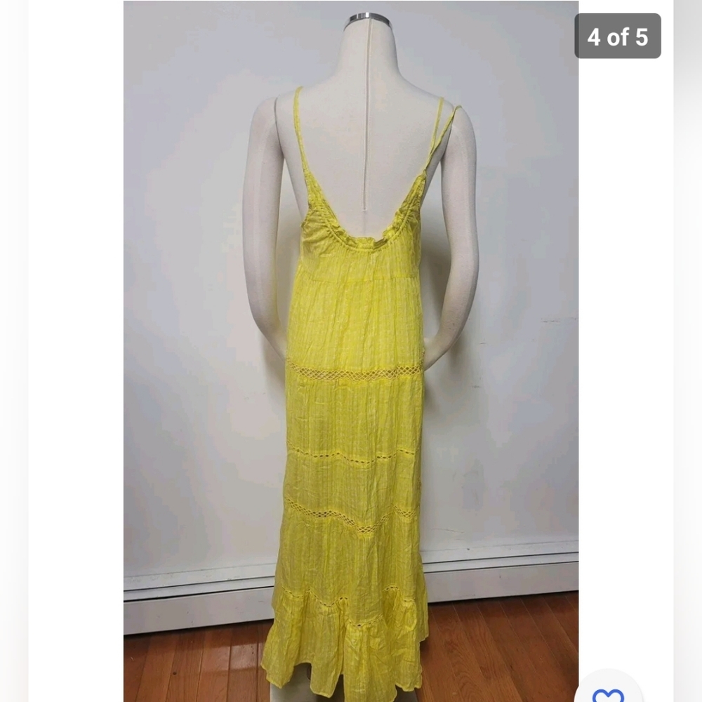 Free People Midnight Dance Print Maxi Slip Size S - Picture 4 of 5